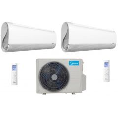 Midea Dual M2OD-18H con unità interne Breezeless+