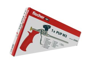 Fischer PUPM 3 pistola in metallo per schiuma poliuretanica con 2 prolunghe